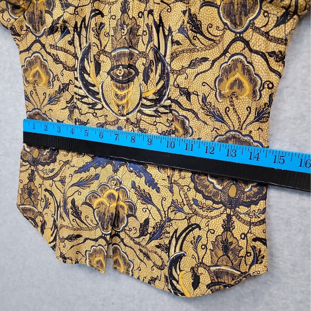ULLA JOHNSON Marietta Peter Pan Collar Blouse Top Tan Sz 0 Petite Cotton Boho - Picture 8 of 13